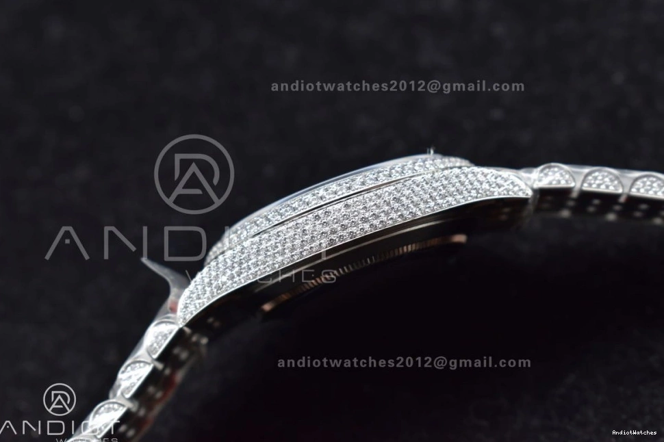 SportInspired Diamond Blue Stick DateJust Version Markers 41mm Best 897 JDF 0420